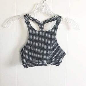 Strut This Sports Bra Size Small Black & White